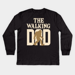 The Walking Dad Bigfoot Kids Long Sleeve T-Shirt